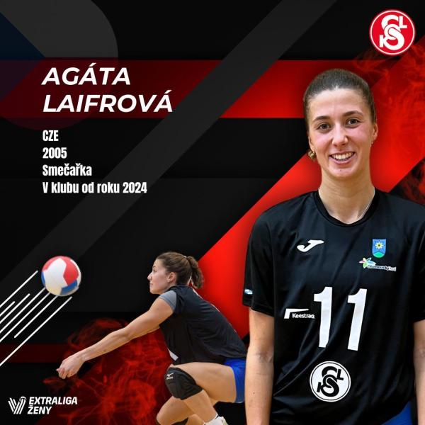 Představujeme smečařku Agátu Laifrovou