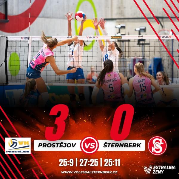 Šternberanky byly v Prostějově blízko zisku setu