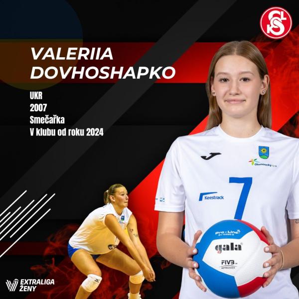 Představujeme naši smečařku Valerii Dovhoshapko